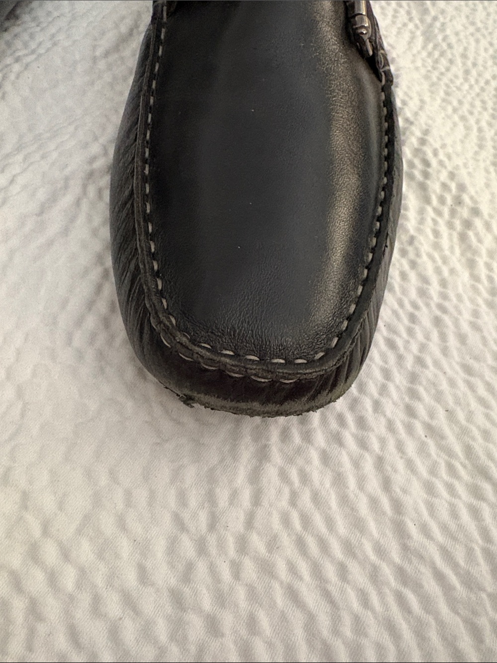 Nordstrom 1901 Men's Bit Loafers Black Leather 13M with Shapers - Picture 6 of 12